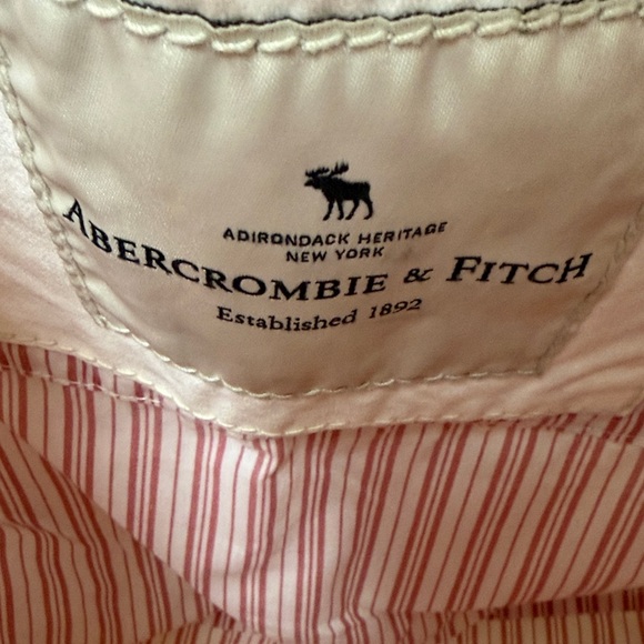 Abercrombie & Fitch White Canvas Tote Bag - Picture 6 of 6